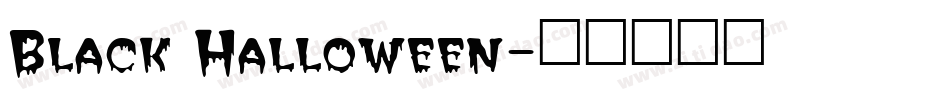 Black Halloween字体转换